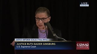 Justice Ruth Bader Ginsburg Eulogy at Justice Scalia Memorial Service CSPAN [upl. by Itirp]