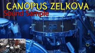 CANOPUS Zelkova Snare Drum 14x55 Sound Sample Mic Ver CANOPUSDRUMS [upl. by Nell]