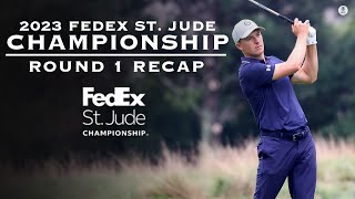 2023 FedEx St Jude Championship Round 1 Recap Jordan Spieth 7 leads  CBS Sports [upl. by Anitra]