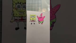 SpongeBob spits bars zyxcba art viral diycrafts drawing [upl. by Ralyat]