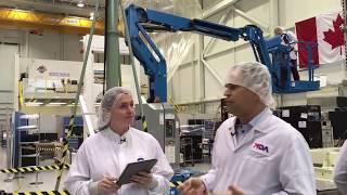 Behindthescenes tour of the MDA satellite testing facility [upl. by Tootsie]