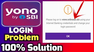 Yono Sbi login problem wwwonlinesbisbi using  sbi yono login problem  Yono SBI change password [upl. by Fugere]