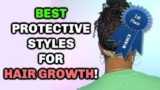 TOP 3 BEST PROTECTIVE STYLES FOR NATURAL HAIR  THAT ACTUALLY PROTECT ☕️ [upl. by Lontson]