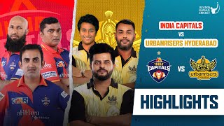 Raina  Gambhir rivalry  Match Highlights  Urbanrisers VS Capitals  Legends League Cricket 2023 [upl. by Gwendolen]