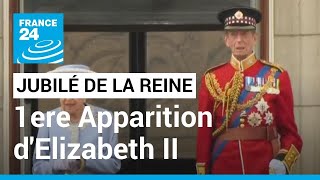 Jubilé de la reine  apparition dElizabeth II au balcon de Buckingham Palace • FRANCE 24 [upl. by Laughry202]