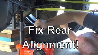 How To Fixing Driving Sideways Rear Axle Alignment [upl. by Laddie605]