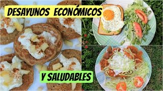 Desayunos económicos y saludables Menos de 1 USD [upl. by Kyd]