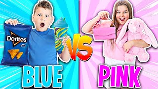 PINK VS BLUE SHOPPING CHALLENGE  JKREW [upl. by Bendicty]