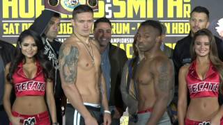 Ring TV Live  HOPKINS VS SMITH JR OFFICIAL WEIGH IN  12162016 [upl. by Nyleve]