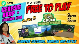 ChainMonsters  Genesis Drop  AMA ALERT  In Depth Review Free to Play  Play to Earn [upl. by Holbrook]