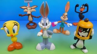 2012 THE LOONEY TUNES SHOW SET OF 6 McDONALDS HAPPY MEAL FULL COLLECTION VIDEO REVIEW [upl. by Naillig]