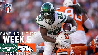 New York Jets vs Denver Broncos  2023 Week 5 Game Highlights [upl. by Adnohsar]