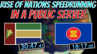 SPEEDRUNNING RANDOM FORMABLES IN A PUBLIC SERVER  Roblox Rise of Nations [upl. by Bernhard]