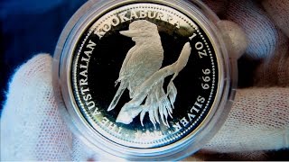 HD 1994 Australian Kookaburra  1 oz Proof Silver Coin  Perth Mint [upl. by Etram]