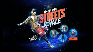 First Time Break Dancer Bundle Return 😮 Purple Shade Bundle Return  Streets Royale Event Free Fire [upl. by Bryn]