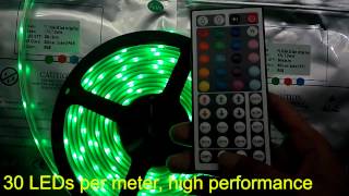 IP65 waterproof Epistar chip RGB 5050 LED strip  kutopcom [upl. by Malcolm]