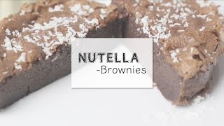 Brownies mit nur 2 Zutaten backen  Für NutellaFans  Zeit für FREI [upl. by Okiruy478]