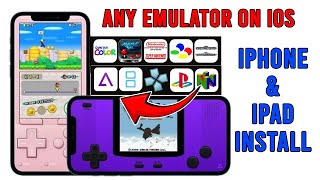 How Install Any Emulator GBA iNDS PPSSPP Delta Retro on iOS 17 [upl. by Geanine]