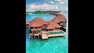 Honeymoon in the Maldives❤🥰 trendingtravel [upl. by Anniram]