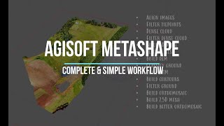 Agisoft Metashape  Complete Tutorial Cloud Mesh DSM DTM Classify Orthoimage  No GCPs [upl. by Anieral678]