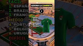 Adivina la Selección por su Camiseta ⭐ footballquiz trivia argentina francia mundial quiz [upl. by Kiki]