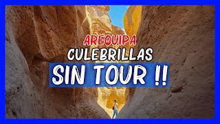 Cañon de Culebrillas Arequipa 🐍 COMO LLEGAR sin tours🏜️ Peru Lugares turisticos para visitar 4k 2024 [upl. by Nivat]