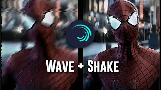 Wave  Shake Tutorial  Alight motion [upl. by Anilas]