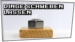 Dinge schweben lassen Graphitplättchen  Neodym Magnete  Heimexperimente 05 [upl. by Karisa]