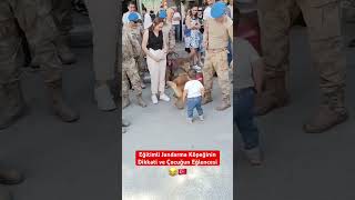 Jandarma Eğitimli Köpeğin Dikkati ve Bebeğin Eğlencesi 😂 [upl. by Adnoek]