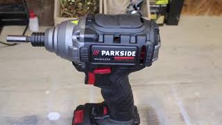 Parkside Performance PDSSAP 20Li A1 brushless impact driver test [upl. by Vilma21]