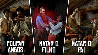 Red Dead Redemption 2  Tragédia da Família Catfish Jacksons Todas possibilidades [upl. by Eecyaj]