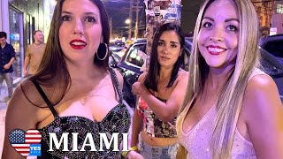 🇺🇸 MIAMI NIGHTLIFE DISTRICT 200 AM FLORIDA USA 2023 FULL TOUR [upl. by Snoddy633]