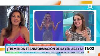 La gran transformación de Rayén Araya en la gala Tu Día Canal 13 [upl. by Damarra711]