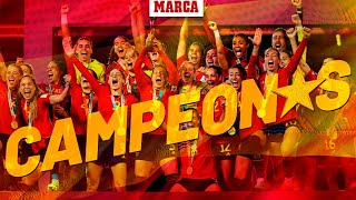 EN DIRECTO I Celebración de España tras ganar el Mundial femenino 2023 en vivo [upl. by Ellehcam168]