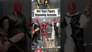 Hot Toys Figure Reposing Session hottoys actionfigures deadpool spiderman captainamerica [upl. by Smallman]