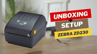 ZEBRA ZD230 printer installation demo [upl. by Cinimmod]