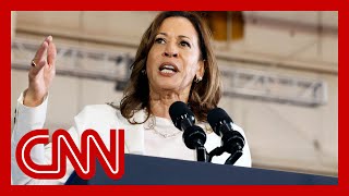 See Harris reaction to hecklers interrupting her speech [upl. by Kannry]