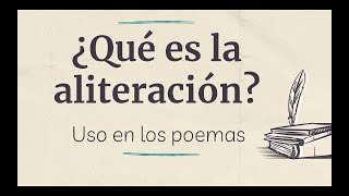 ¿Qué es la aliteración [upl. by Nelo532]