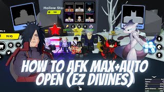 How To Afk MaxAuto Open Ez Divines on Anime Fighters Simulator Update 15 Roblox [upl. by Fayre]