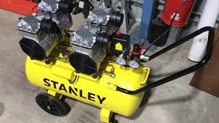 Stanley 50 Litre 275 HP Silenced Air Compressor First Impressions [upl. by Orecic]