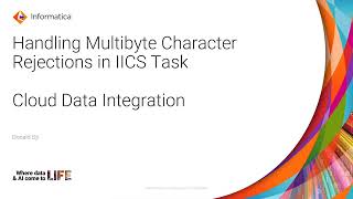 Handling Multibyte Character Rejections in IICS Task [upl. by Ainirtak]