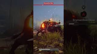 Erymanthian Boar gaming assassian actionadventuregame assassinscreedodyssey [upl. by Alejoa]