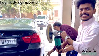 🥺BMW FULL BODY COMPOUND  BMW KI CLEANING KRVAI🫠 [upl. by Bollen]