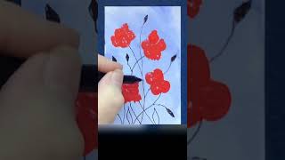 Painting demo with a finger  art shorts painting [upl. by Ania]