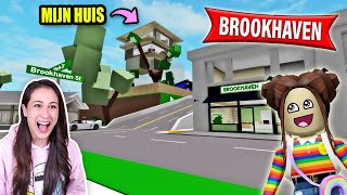 VOOR DE EERSTE KEER BROOKHAVEN SPELEN OP ROBLOX  Lets Play Wednesday [upl. by Ojyram]