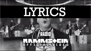 Rammstein Radio Lyrics [upl. by Cott33]