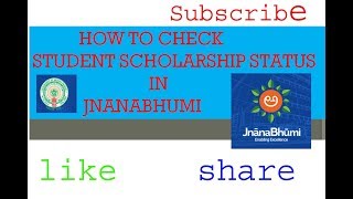 how to check student scholarship status in Jnanabhumi [upl. by Nnaeed869]