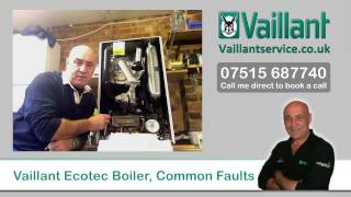 Vaillant Ecotec Boiler Common Faults [upl. by Kenison]