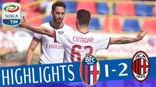 Bologna  Milan 12  Highlights  Giornata 35  Serie A TIM 201718 [upl. by Nnylsaj]