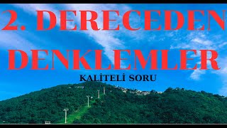 2 DERECEDEN DENKLEMLER K1 [upl. by Cormac]